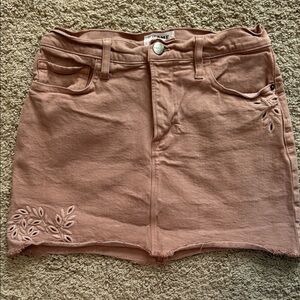 Frame Denim Blush Mini Skirt